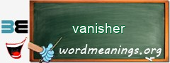 WordMeaning blackboard for vanisher